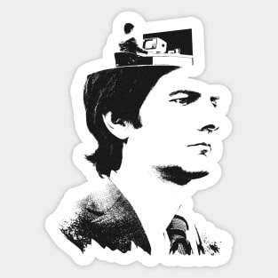 severance series Adam Scott and Britt Lower fan works graphic design by ironpalette Sticker